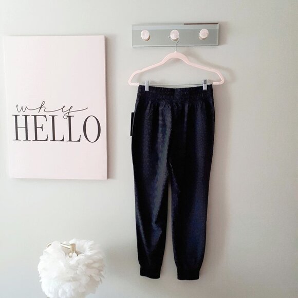 NWT 90 degree by Reflex black & grey animal print track pants, S or XL - Picture 6 of 15